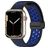 Mobigear Sport Plus Mag Silikon Apple Watch Armband Magnetverschluss - 42/41/40/38 mm - Schwarz / Blau