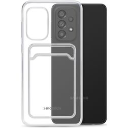 Mobilize Gelly Card Durchsichtig Samsung Galaxy A13 4G Hülle Flexibles TPU Backcover mit Kartenhalter - Transparent