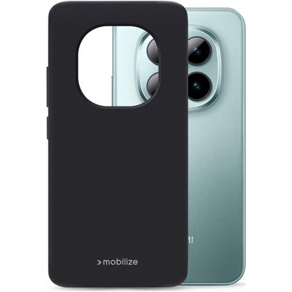 Mobilize Rubber Gelly Xiaomi Redmi Note 15 Pro Hülle Flexibles TPU Backcover - Schwarz