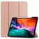 Mobigear Tri-Fold Gel iPad Pro 12.9 Zoll (2021) Hülle TPU,Kunstleder Klapphülle + Stifthalter - Roségold