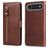 Mobigear Zipper iPhone Air Hülle Klapphülle Geldbörse - Braun