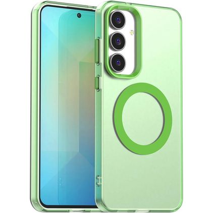 Mobigear Shockproof Samsung Galaxy S25 FE MagSafe Hardcase Backcover - Grün