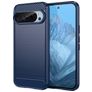 Mobigear Brushed Slim Google Pixel 9 Hülle Flexibles TPU Backcover - Blau