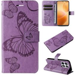 Mobigear Butterfly Xiaomi 14T Pro Hülle Klapphülle Geldbörse - Lila