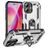 Mobigear Armor Ring iPhone 16 Plus Hülle Hardcase Backcover Stoßfest mit Ringhalter - Silber