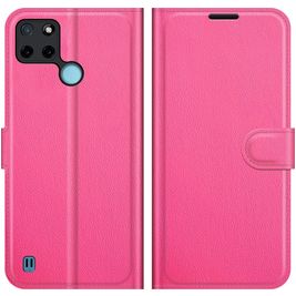 Mobigear Classic Realme C21Y Hülle Klapphülle Geldbörse - Magenta