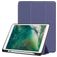 Mobigear Tri-Fold Gel iPad Pro 10.5 Zoll (2017) Hülle TPU,Kunstleder Klapphülle + Stifthalter - Dunkelblau
