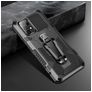 Mobigear Armor Stand Samsung Galaxy A52 Hülle Hardcase Backcover Stoßfest mit Ständer - Schwarz