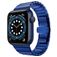 Mobigear Madrid Edelstahl Apple Watch Armband Faltschließe - 42/41/40/38 mm - Blau
