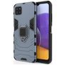 Mobigear Armor Ring Samsung Galaxy A22 5G Hülle Hardcase Backcover Stoßfest mit Ringhalter - Blau