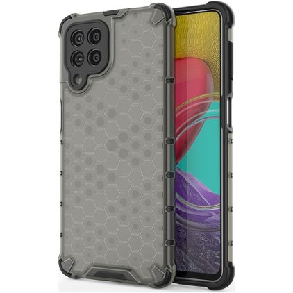 Mobigear Honeycomb Samsung Galaxy M53 Hardcase Backcover Shockproof - Schwarz