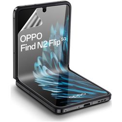 Mobigear OPPO Find N2 Flip Panzerglas Gehärtetes Glas Displayschutz - Hüllenfreundlich - Schwarz