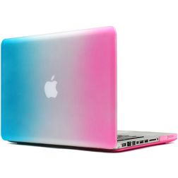 Mobigear Rainbow Matte MacBook Pro 15 Zoll (2008-2012) Hardcase Hülle MacBook Case - Blau / Pink - Model A1286