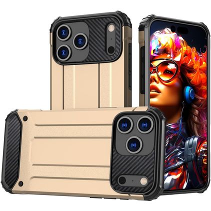 Mobigear Outdoor iPhone 17 Pro Hülle Hardcase Backcover Stoßfest - Gold
