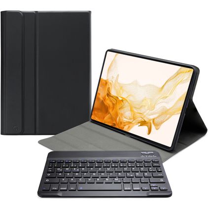 Mobilize Detachable Bluetooth Keyboard Samsung Galaxy Tab S7 Hülle QWERTZ Bluetooth Tastatur Klapphülle - Schwarz