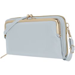 Antonio Fonzo Crossbody Clutch Snap Handytasche - Large - Grau