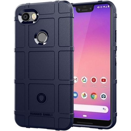 Mobigear Rugged Shield Google Pixel 3a XL TPU (flexibel) Backcover Shockproof - Blau