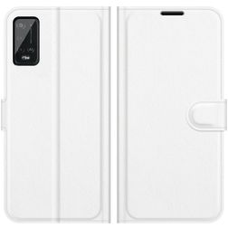 Mobigear Classic Wiko Power U20 Hülle Klapphülle Geldbörse - Weiß