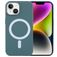 Mobigear Rubber Touch iPhone 15 Silikon MagSafe Hülle Backcover - Grün