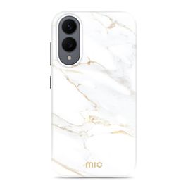 MIO Samsung Galaxy S25 Edge MagSafe Hülle Hardcase Backcover - White Marble