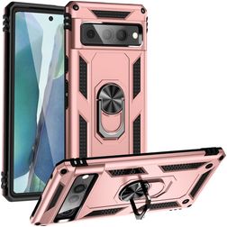 Mobigear Armor Ring Google Pixel 7 Pro Hülle Hardcase Backcover Stoßfest mit Ringhalter - Roségold
