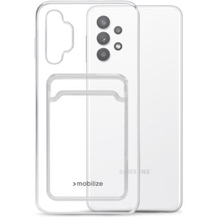 Mobilize Gelly Card Transparent Samsung Galaxy A32 5G TPU (flexibel) Backcover mit Kartenfach - Transparent