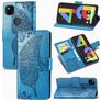 Mobigear Butterfly Google Pixel 4a Hülle Klapphülle Geldbörse - Blau