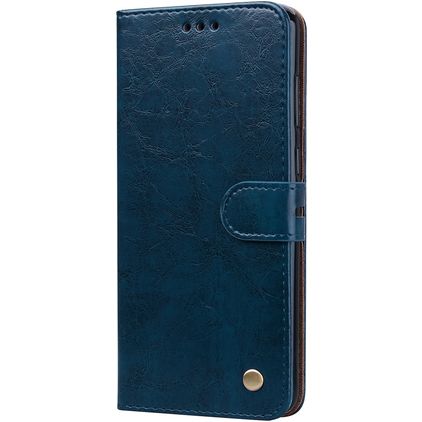 Mobigear Wallet Samsung Galaxy A9 (2018) Hülle Klapphülle Geldbörse - Blau