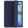 Decoded Textured Slim iPad Air 13 Zoll (2024) Hülle Flexibles Silikon Klapphülle - Navy Peony