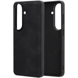 Mobiparts Classic Samsung Galaxy S26 MagSafe TPU / Kunstleder Backcover - Graphite Black