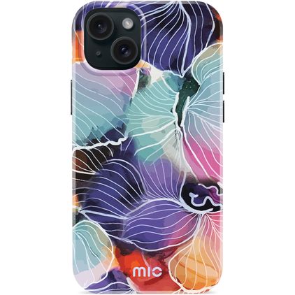 MIO iPhone 15 Plus MagSafe Hülle Hardcase Backcover - Flowers