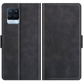 Mobigear Slim Magnet Realme 8 Pro Hülle Klapphülle Geldbörse - Schwarz