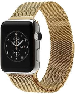 Mobigear Style Loop Milanaise Apple Watch Armband Magnetverschluss - 42/41/40/38 mm - Gold