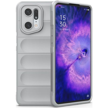 Mobigear Bumpy OPPO Find X5 Pro TPU (flexibel) Backcover - Grau