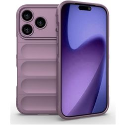 Mobigear Bumpy iPhone 18 Pro Hülle Flexibles TPU Backcover - Lila
