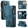 CaseMe C30 iPhone 13 Mini Klapphülle Portemonnaie - Blau