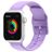 Mobigear Dashed Silikon Apple Watch Armband Dornschließe - 42/41/40/38 mm - Lila