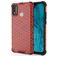 Mobigear Honeycomb HONOR 9X Lite Hülle Hardcase Backcover Stoßfest - Rot