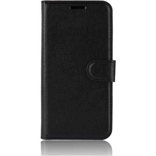 Mobigear Classic Samsung Galaxy A01 Hülle Klapphülle Geldbörse - Schwarz