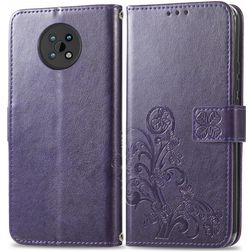 Mobigear Clover Nokia G50 Hülle Klapphülle Geldbörse - Lila