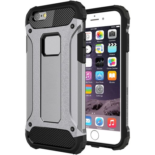 Mobigear Outdoor iPhone 6s Plus Hülle Hardcase Backcover Stoßfest - Grau