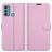 Mobigear Classic Motorola Moto G60 Hülle Klapphülle Geldbörse - Pink