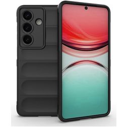 Mobigear Bumpy Samsung Galaxy S26 Hülle Flexibles TPU Backcover - Schwarz