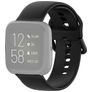 Mobigear Sport Buckle Silikon Fitbit Versa Armband Dornschließe - Schwarz