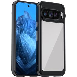 Mobigear Crystal Google Pixel 9 Hülle Hardcase Backcover - Schwarz