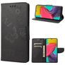 Mobigear Butterfly Samsung Galaxy M53 Hülle Klapphülle Geldbörse - Schwarz