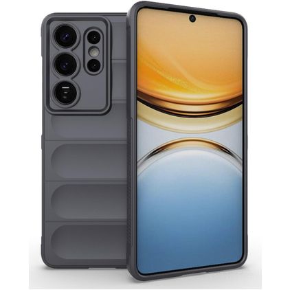 Mobigear Bumpy Samsung Galaxy S26 Ultra Hülle Flexibles TPU Backcover - Grau