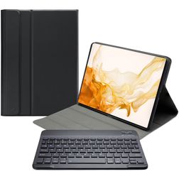 Mobilize Detachable Bluetooth Keyboard Samsung Galaxy Tab S7 Hülle QWERTY Bluetooth Tastatur Klapphülle - Schwarz