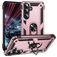 Mobigear Armor ring Samsung Galaxy S25 FE Hülle Hardcase Backcover Stoßfest mit Ringhalter - Roségold
