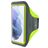 Mobiparts Comfort Fit Handyhalterung Joggen Samsung Galaxy S21 Sporthülle Neopren Sportarmband - Neon Green